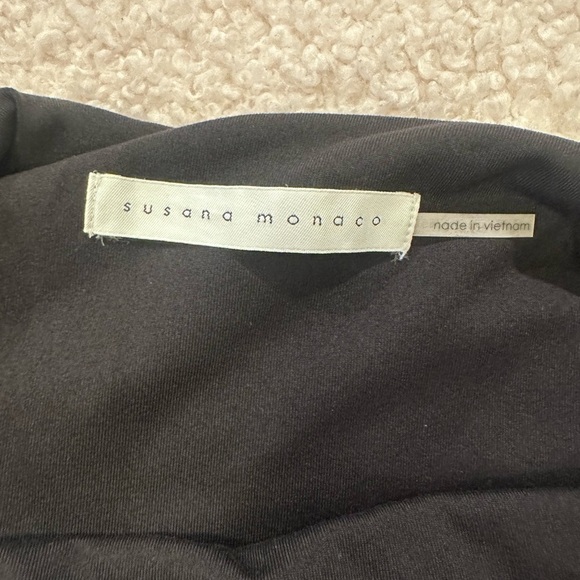 Susana Monaco Cargo Wide Strap Jumpsuit in black. Size M. EUC. - Picture 3 of 7